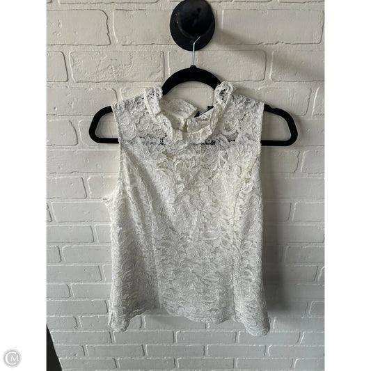 Blouse Sleeveless By White House Black Market In White, Size: L