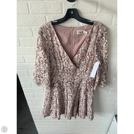 Dress Party Short By Eliza J In Pink & White, Size: L