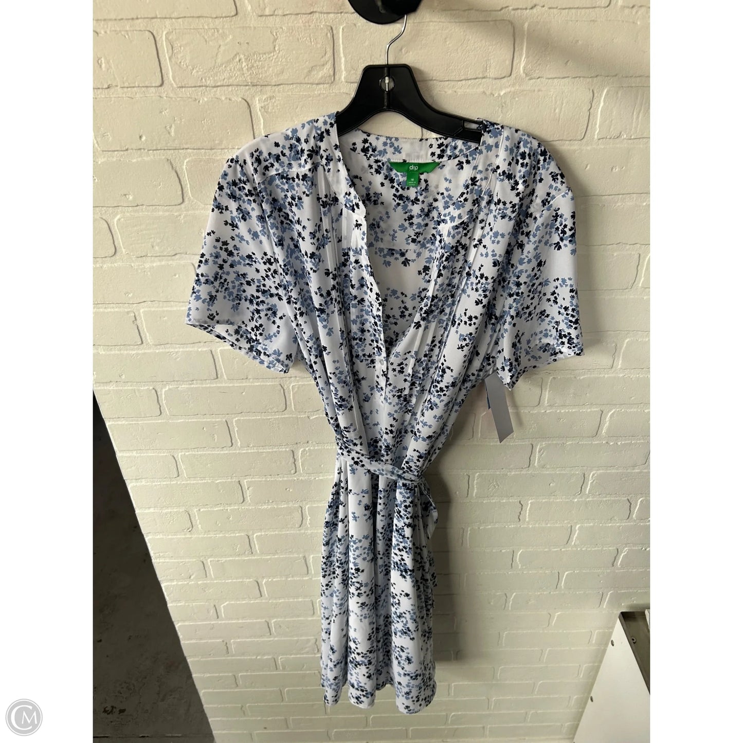 Dress Work By Dip In Blue & White, Size: Xl