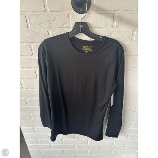 Athletic Top Long Sleeve Crewneck By Cmb In Black, Size: M
