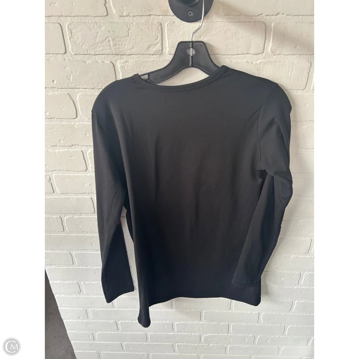Athletic Top Long Sleeve Crewneck By Cmb In Black, Size: M