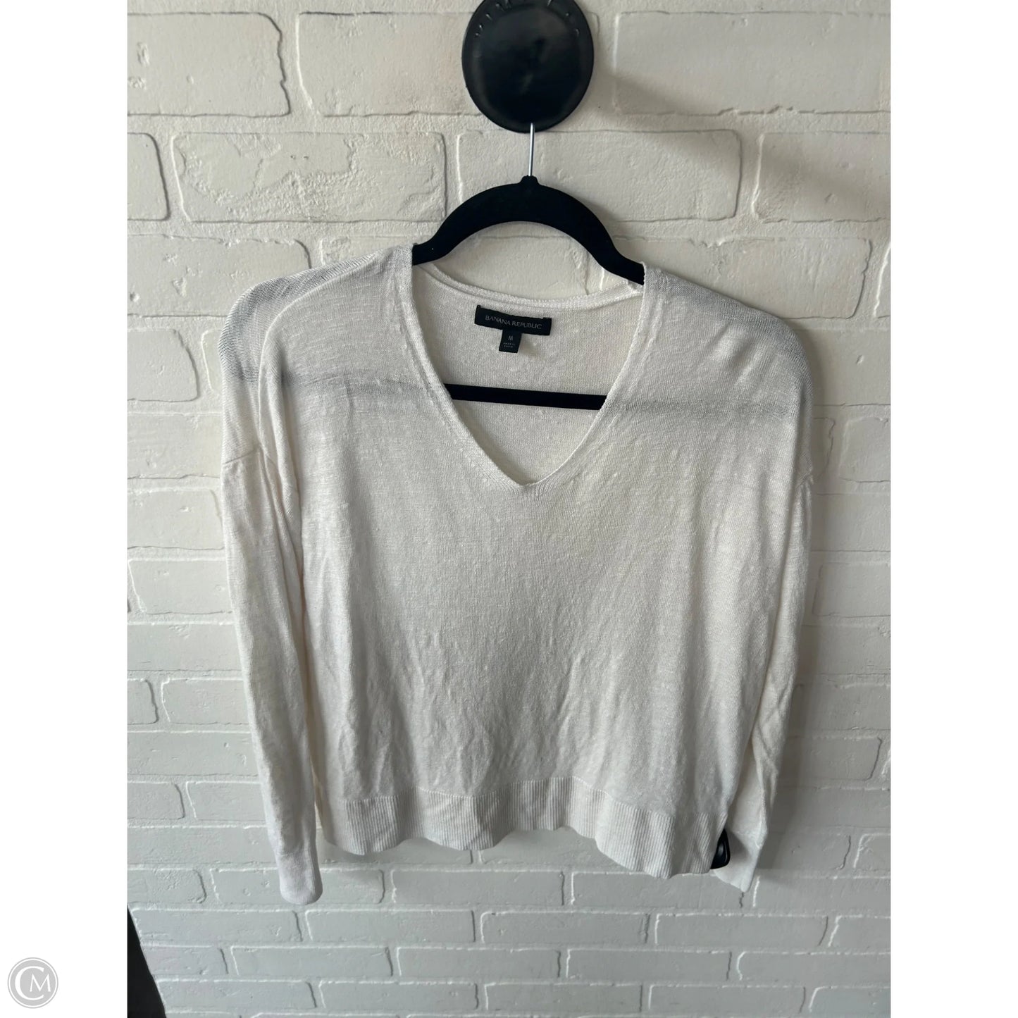 Sweater By Banana Republic In White, Size: M