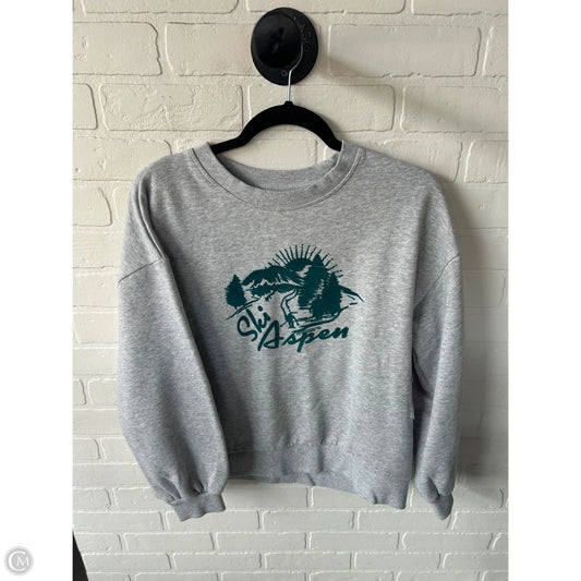 Sweatshirt Crewneck By C And C In Grey, Size: L