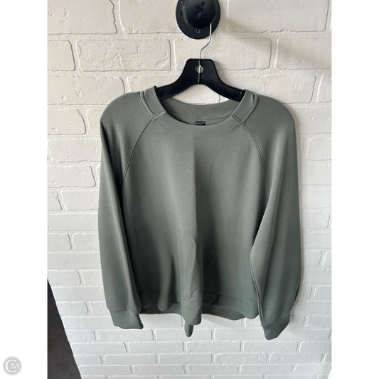 Sweatshirt Crewneck By Skechers In Green, Size: L