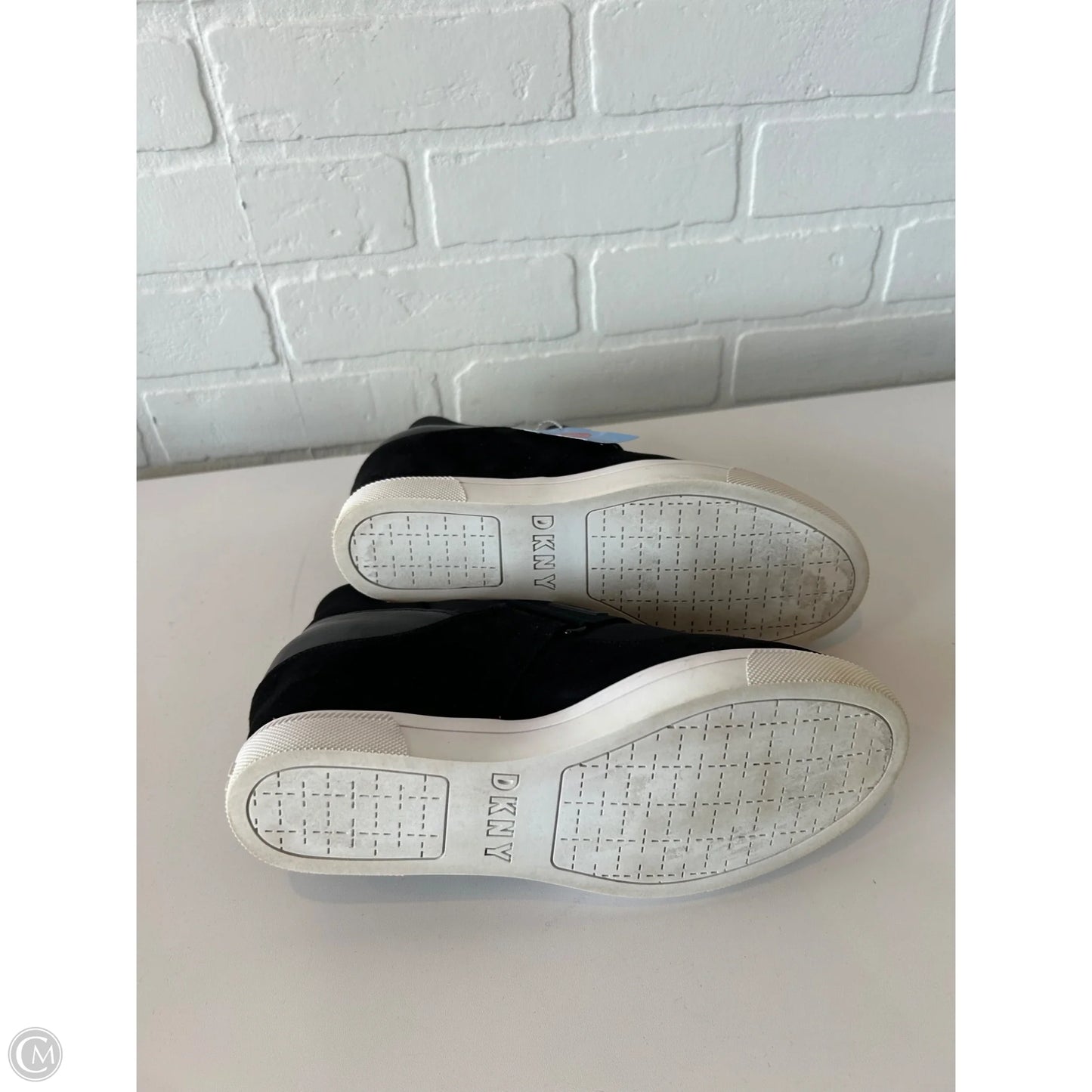 Sandals Heels Wedge By Dkny In Black, Size: 8.5