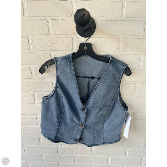Vest Other By Clothes Mentor In Blue Denim, Size: M