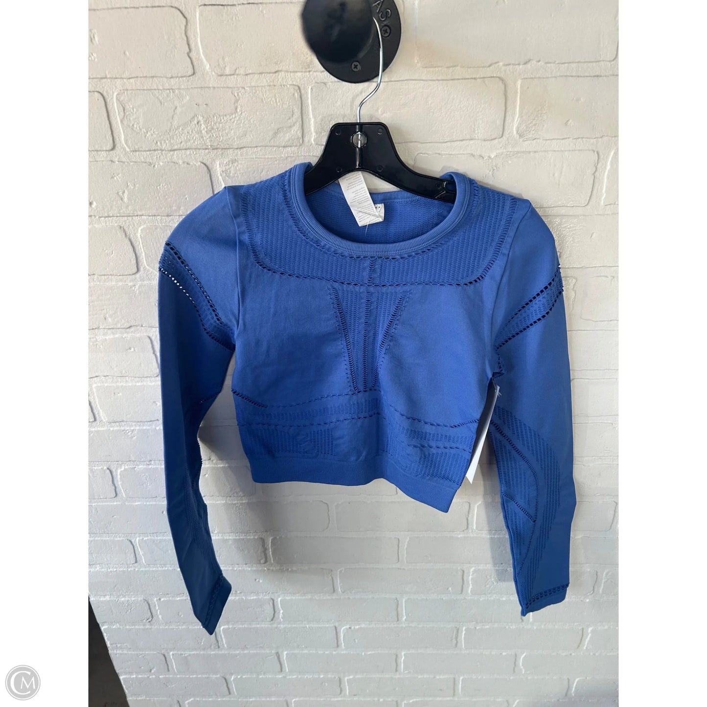 Athletic Top Long Sleeve Crewneck By Fabletics In Blue, Size: S