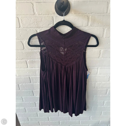 Top Sleeveless By Deletta In Purple, Size: S