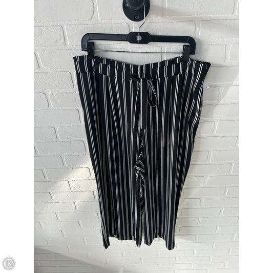 Pants Cropped By Dr2 In Black & White, Size: 16