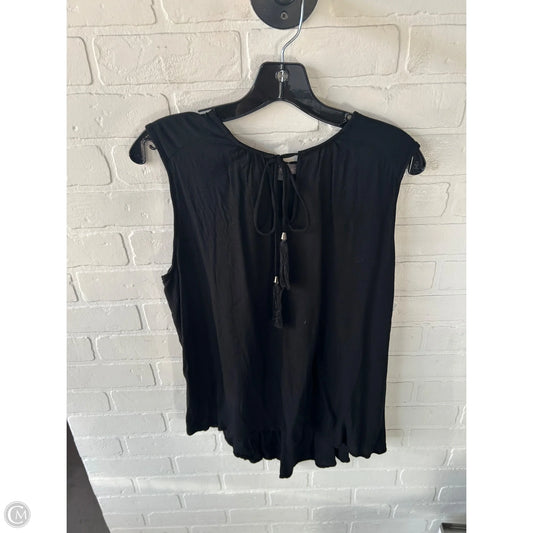 Top Sleeveless By Clothes Mentor In Black, Size: Xl