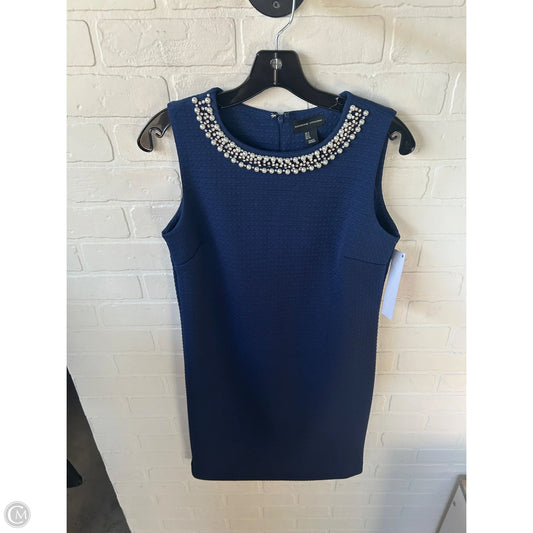 Dress Party Short By Adrienne Vittadini In Blue & White, Size: Xs