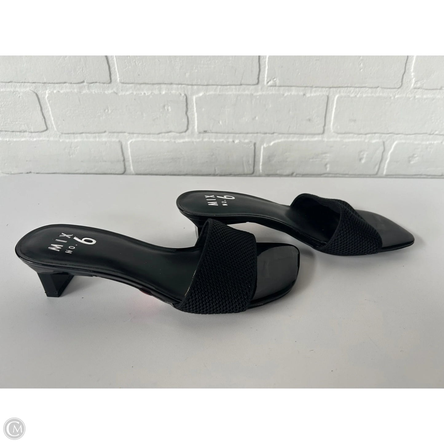 Sandals Heels Kitten By Mix No 6 In Black, Size: 6