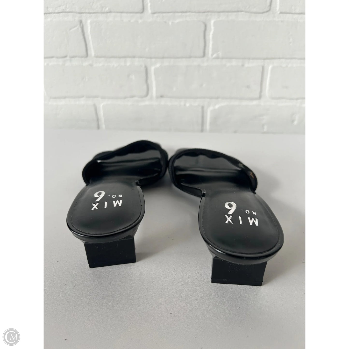 Sandals Heels Kitten By Mix No 6 In Black, Size: 6