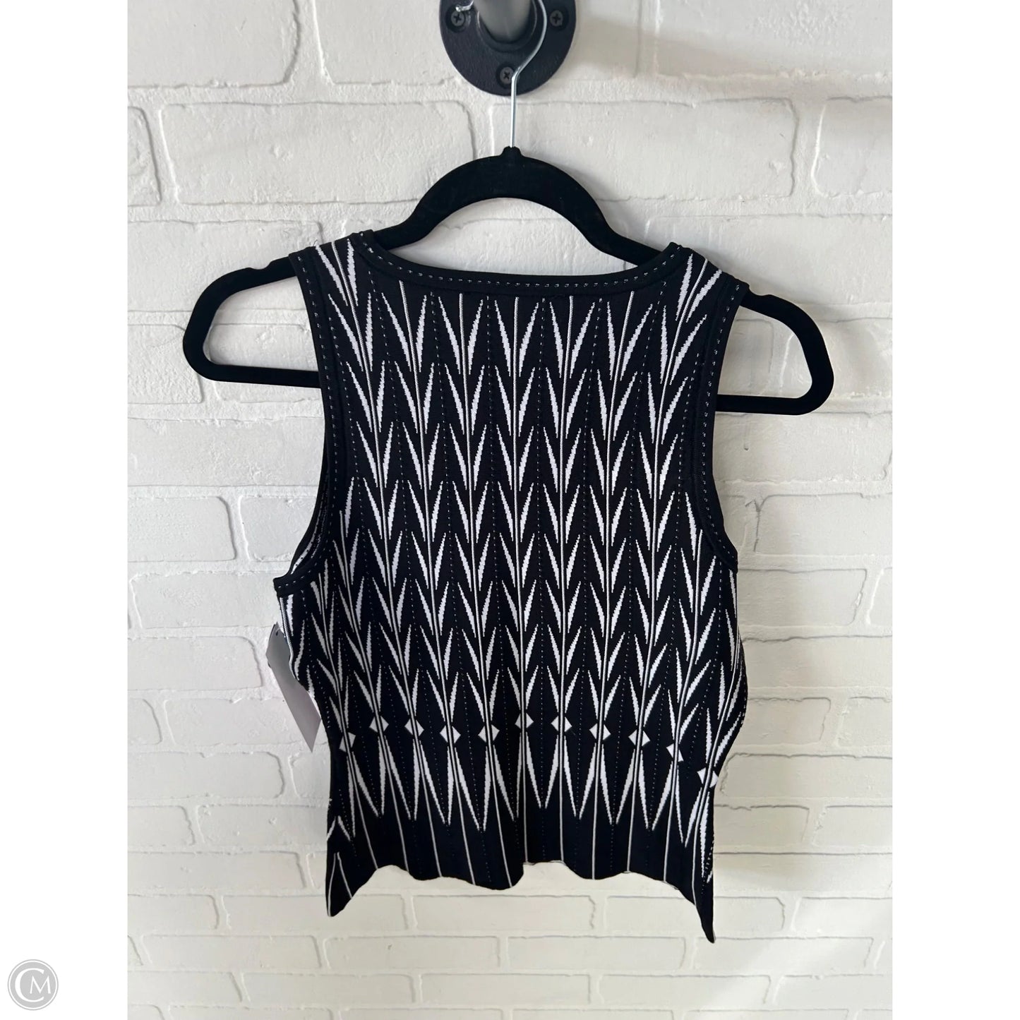 Vest Sweater By White House Black Market In Black & White, Size: M