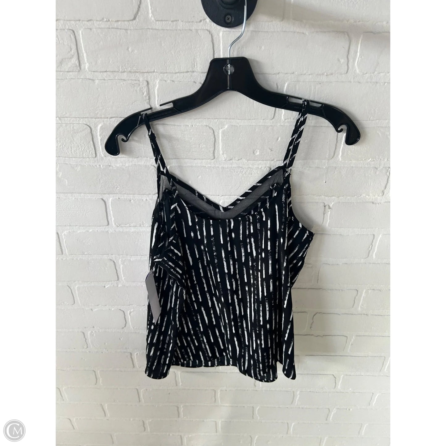 Top Cami By Nine West In Black & White, Size: M