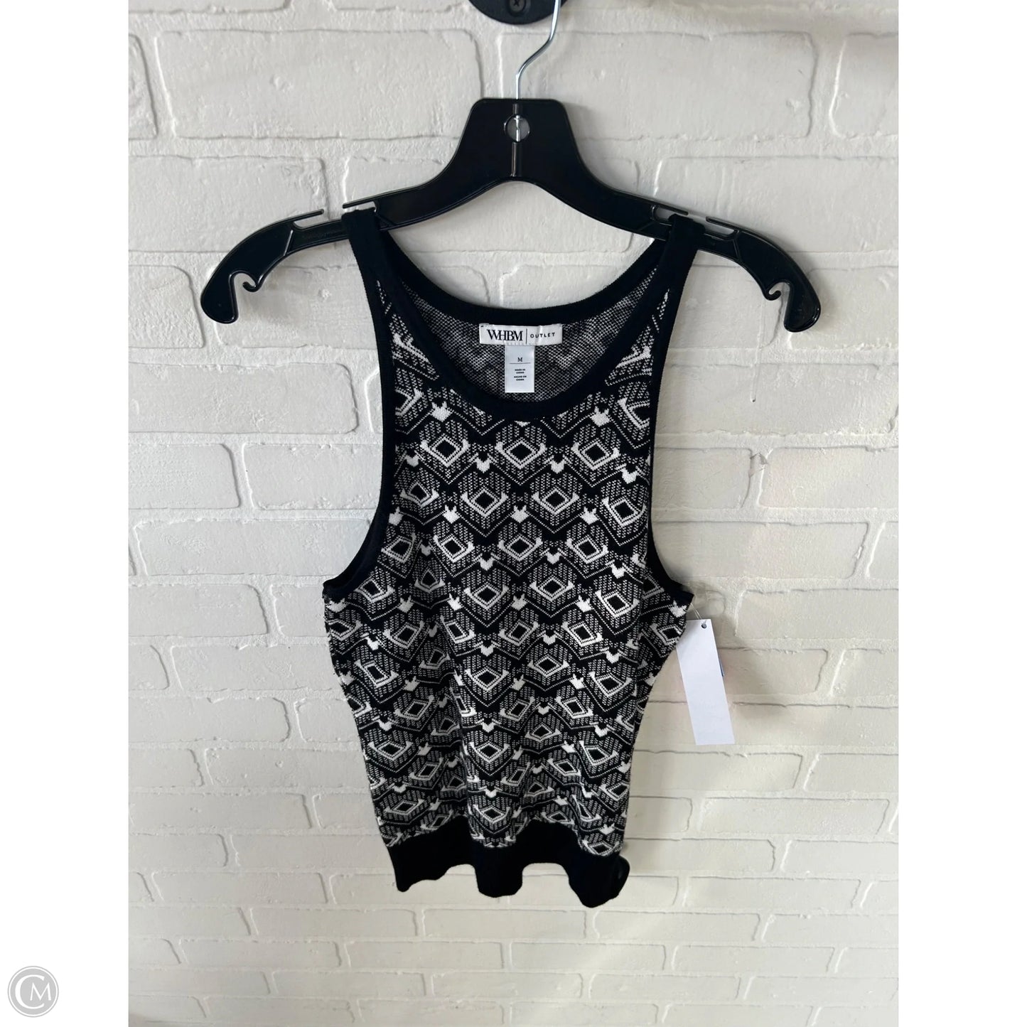 Vest Sweater By White House Black Market In Black & White, Size: M