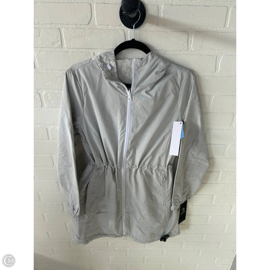 Jacket Windbreaker By Mpg In Grey & White, Size: M