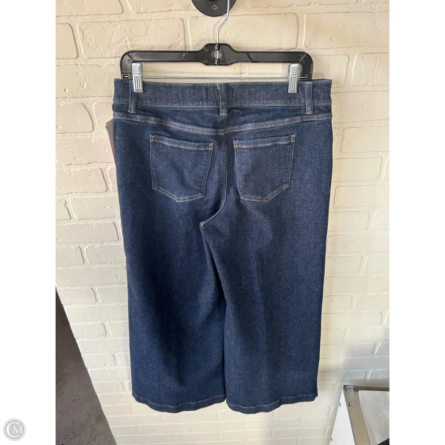 Jeans Wide Leg By Spanx In Blue Denim, Size: 12