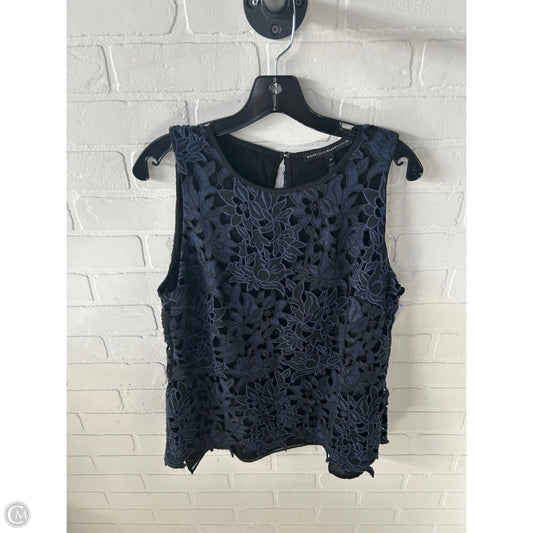 Top Sleeveless By White House Black Market In Black & Blue, Size: M
