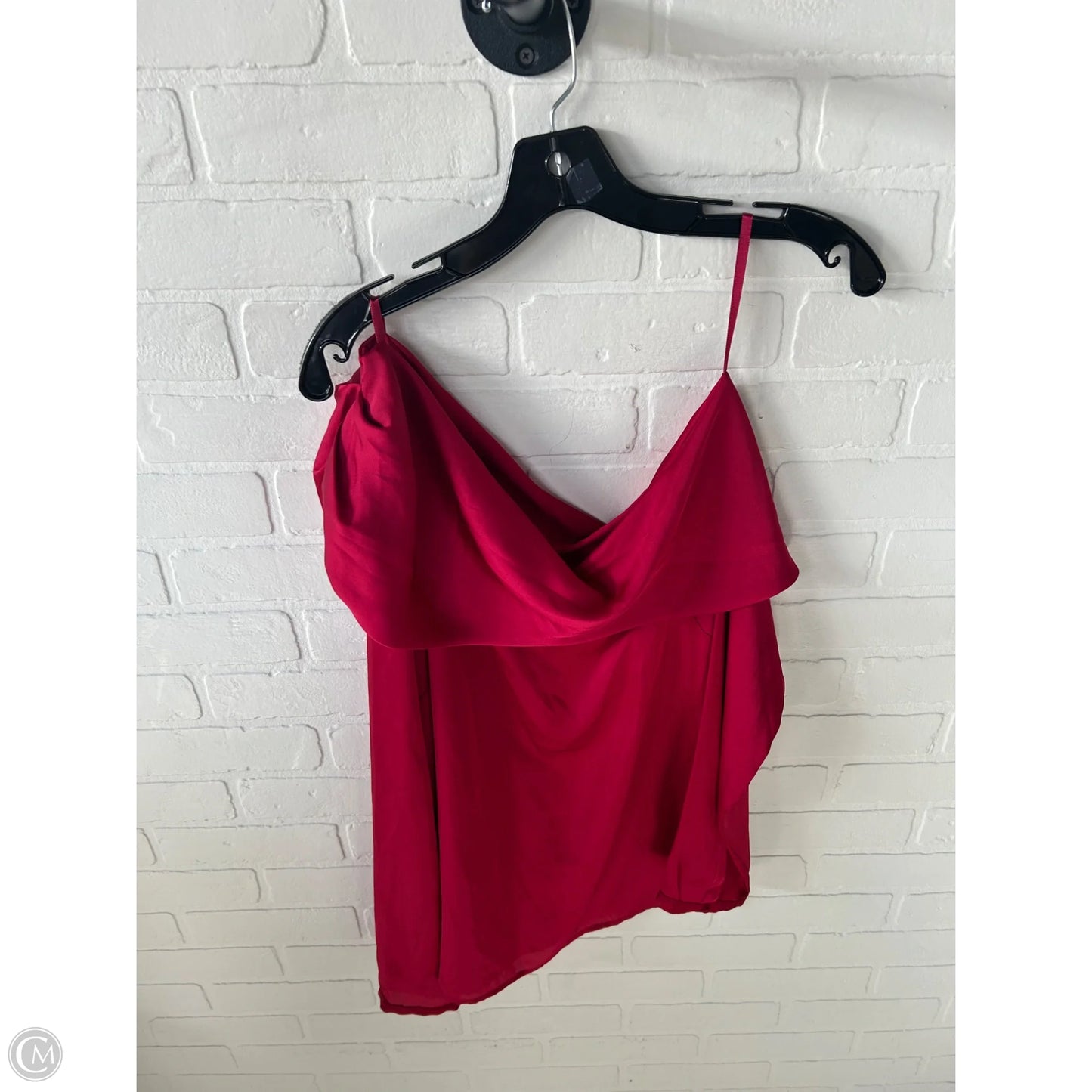 Blouse Long Sleeve By White House Black Market In Red, Size: Xl