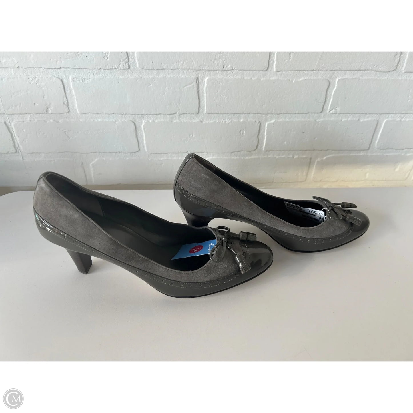 Shoes Heels Block By Cole-haan In Grey, Size: 10.5