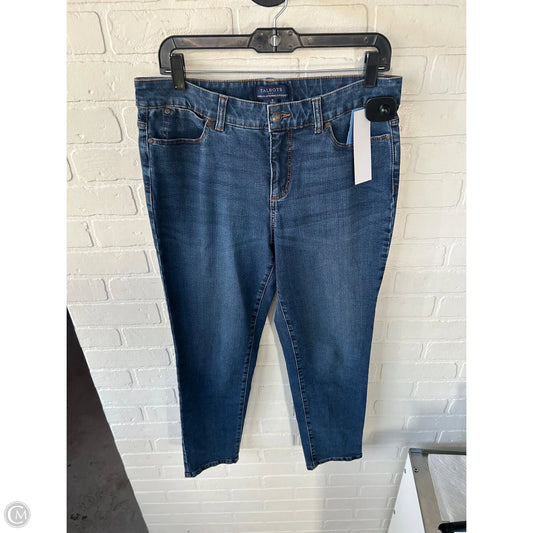 Jeans Straight By Talbots In Blue Denim, Size: 8