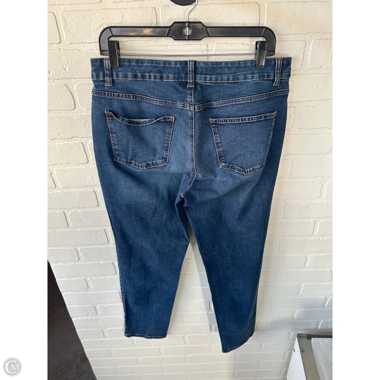 Jeans Straight By Talbots In Blue Denim, Size: 8