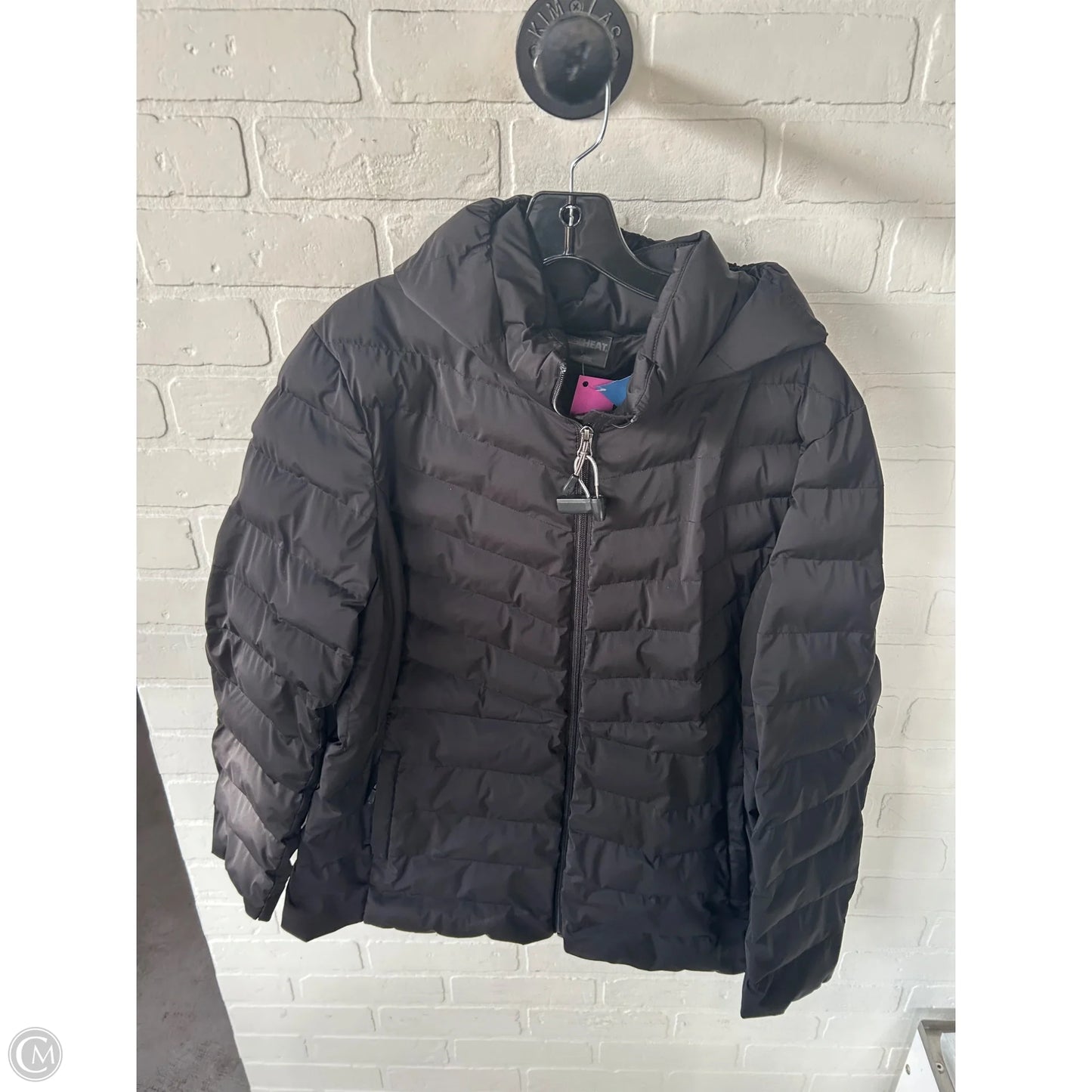 Coat Puffer & Quilted By 32 Degrees In Black, Size: Xl