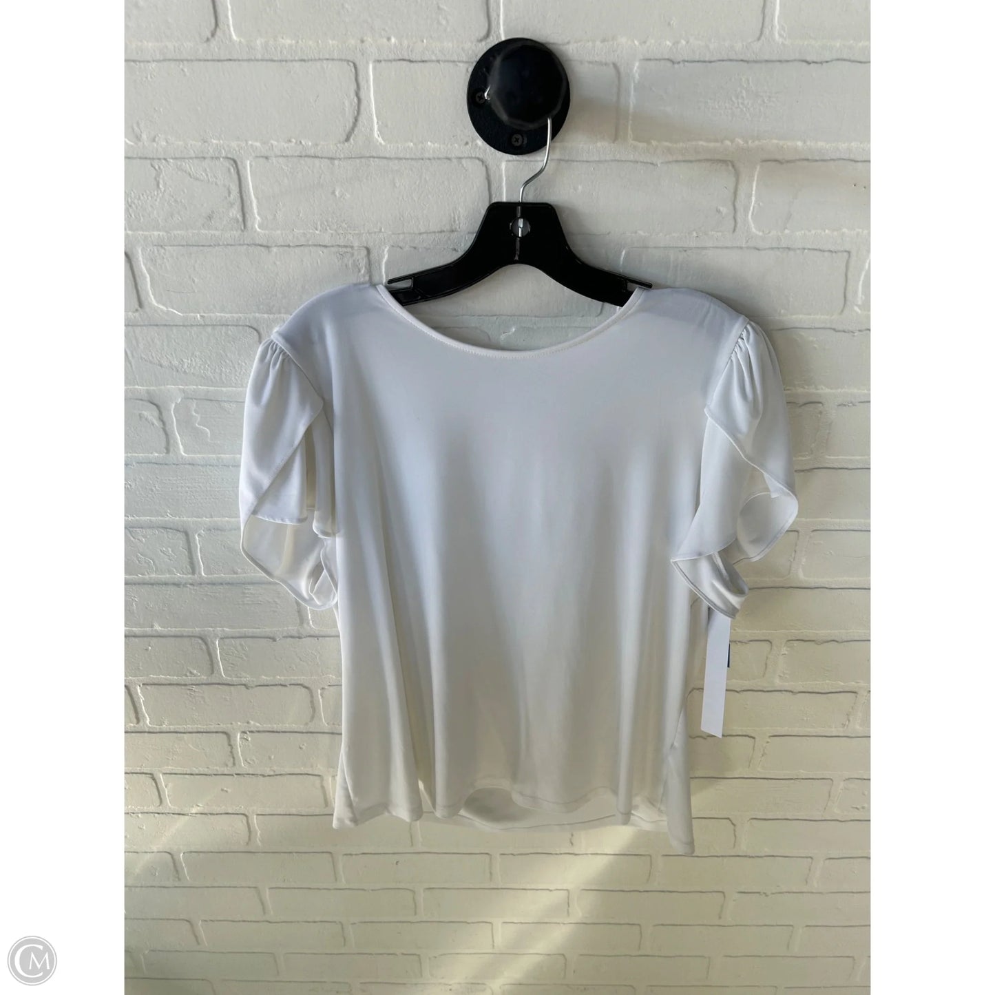 Blouse Short Sleeve By Preston And New York In White, Size: Xl