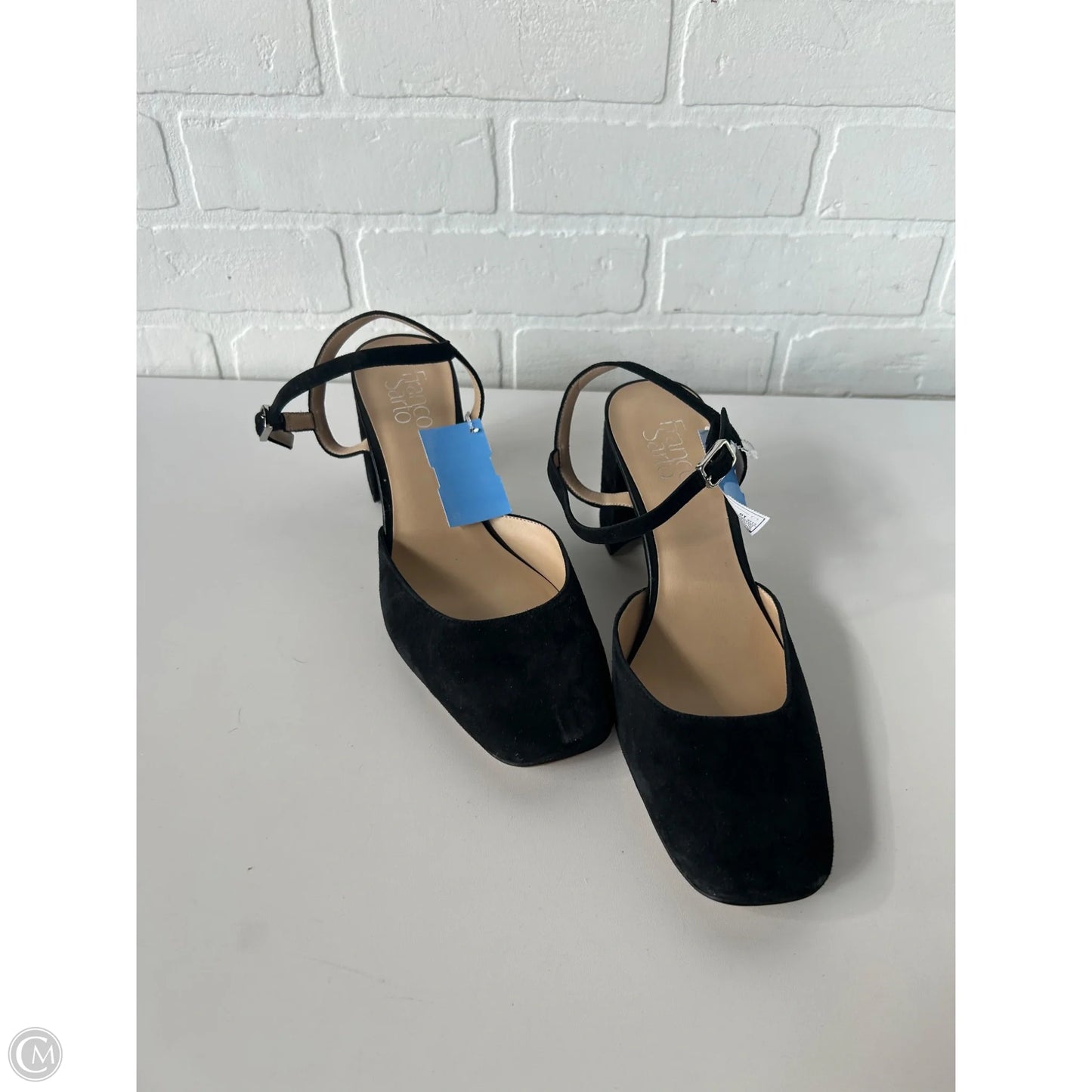 Shoes Heels Block By Franco Sarto In Black & Blue, Size: 10