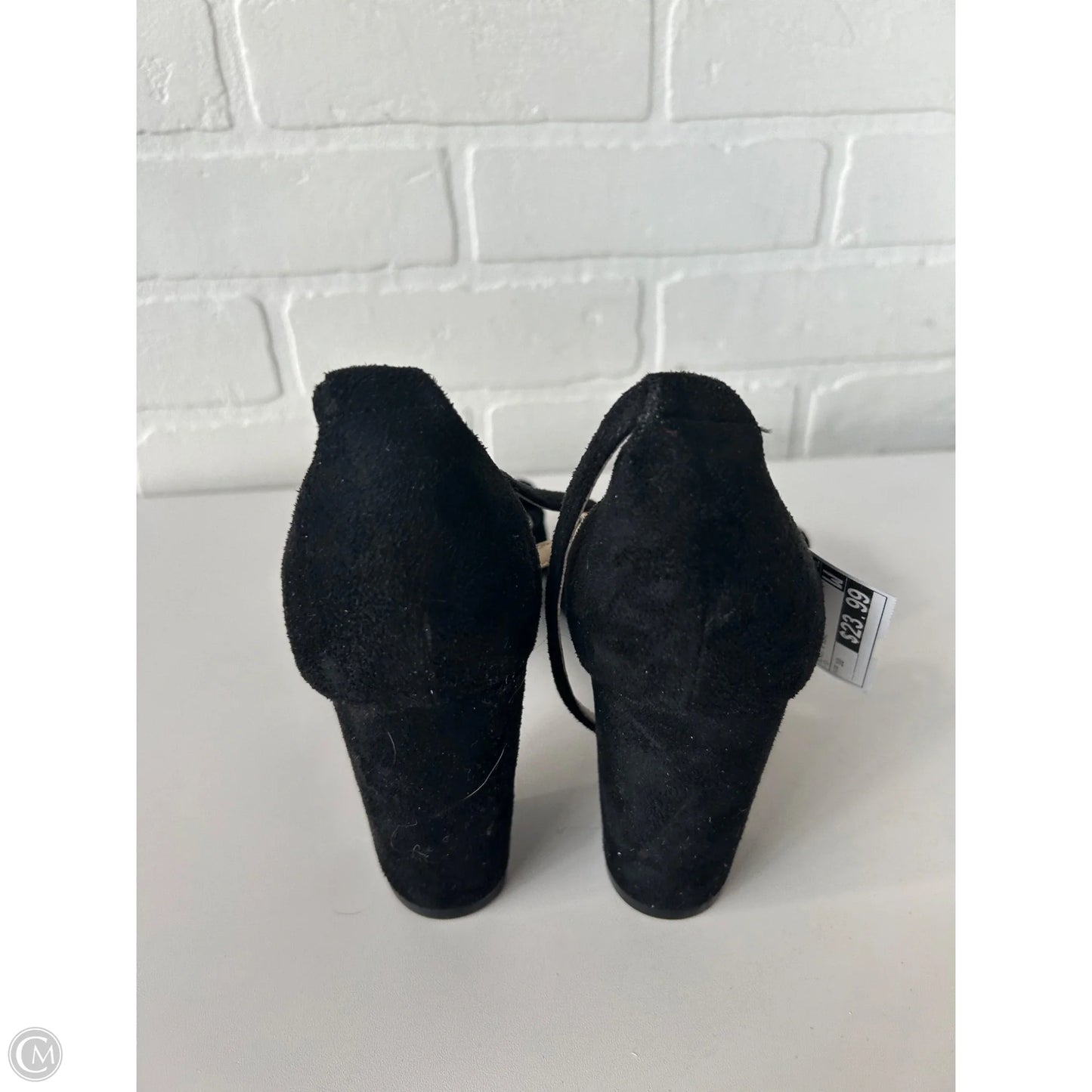 Sandals Heels Block By Unisa In Black & Blue, Size: 10