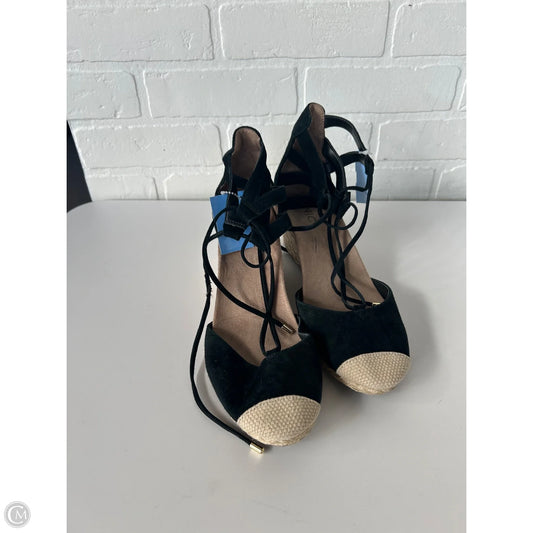 Shoes Heels Wedge By Vionic In Black & Cream, Size: 9.5