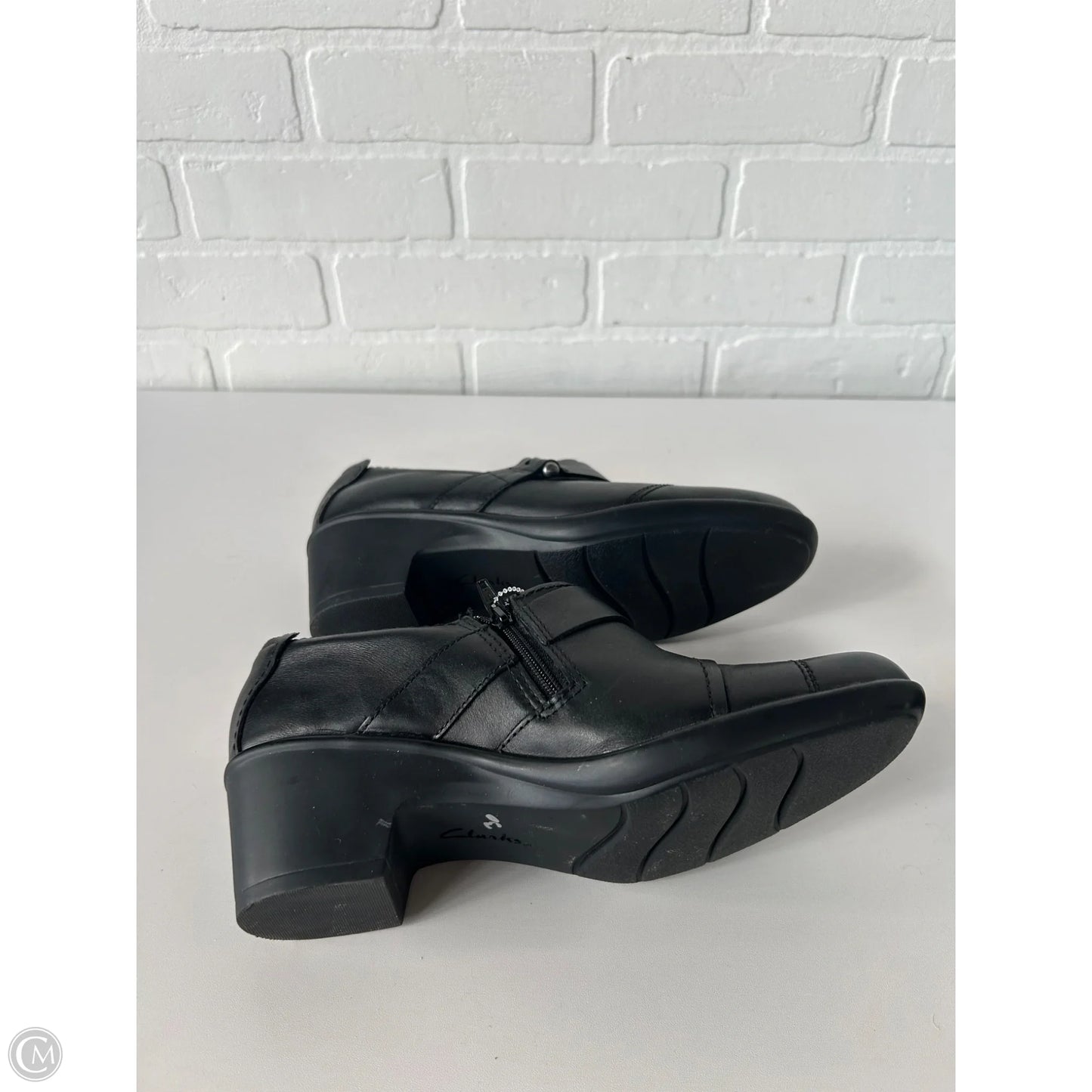 Shoes Heels Block By Clarks In Black, Size: 9