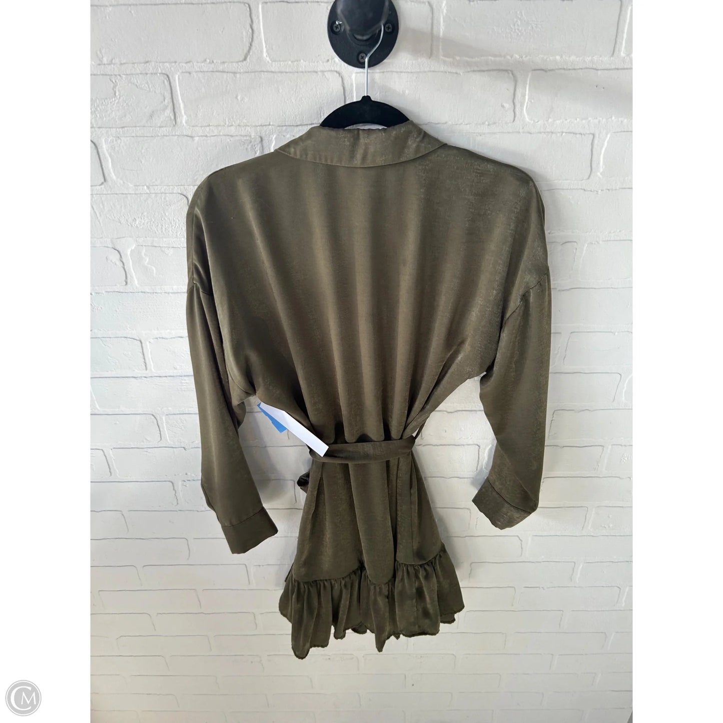 Dress Work By Zara In Green, Size: Xs
