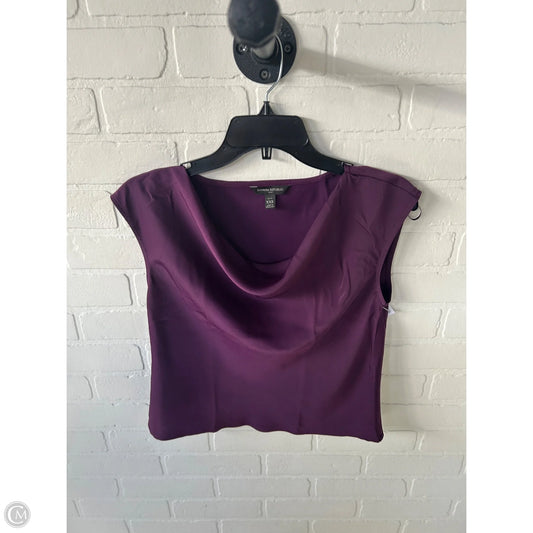 Blouse Sleeveless By Banana Republic In Purple, Size: Xxsp