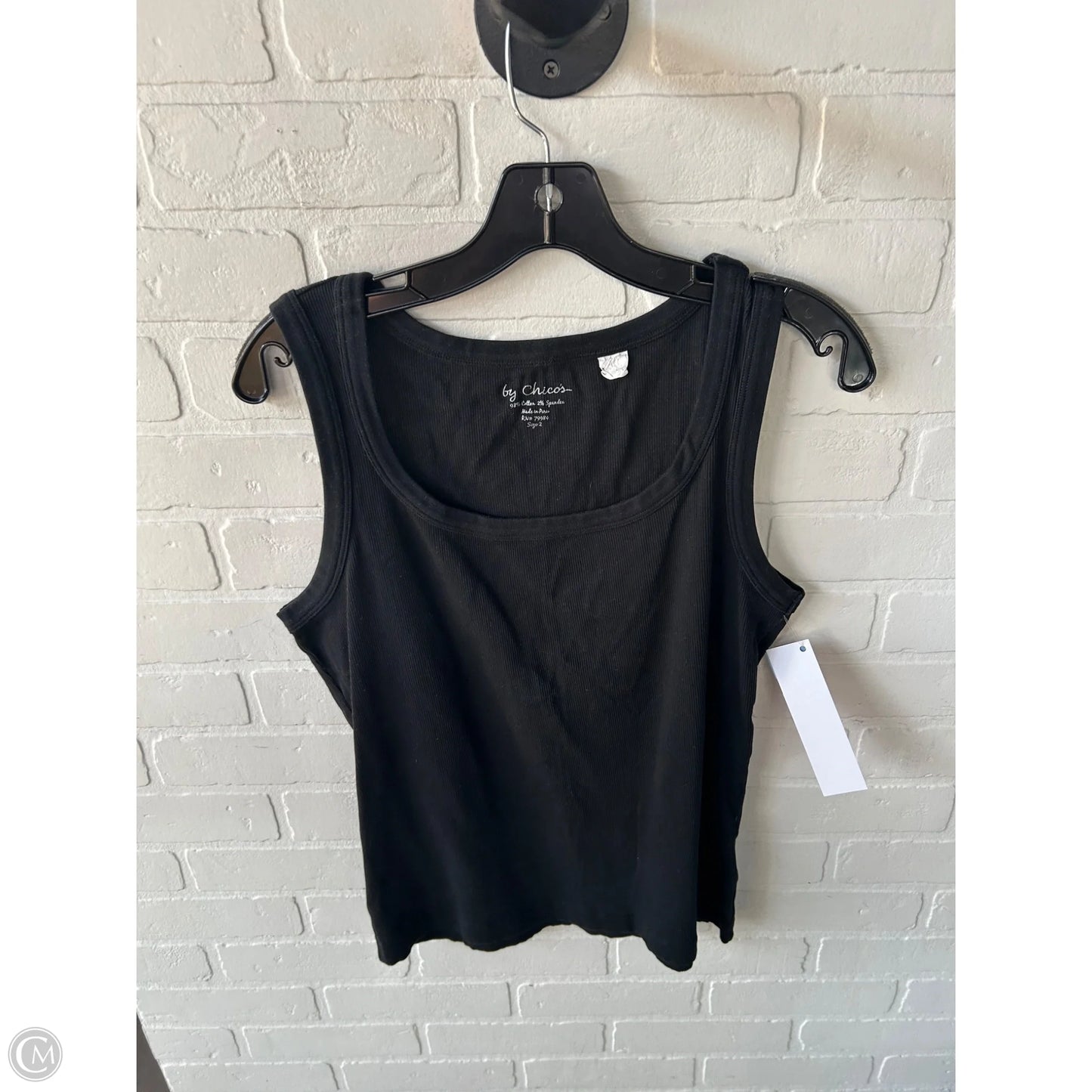 Tank Top By Chicos In Black, Size: L