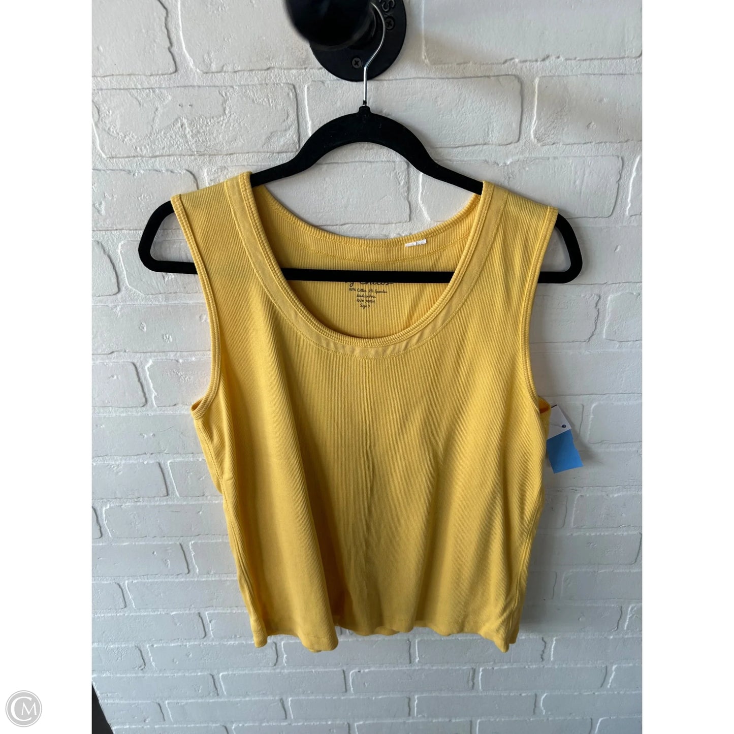 Tank Top By Chicos In Yellow, Size: Xl