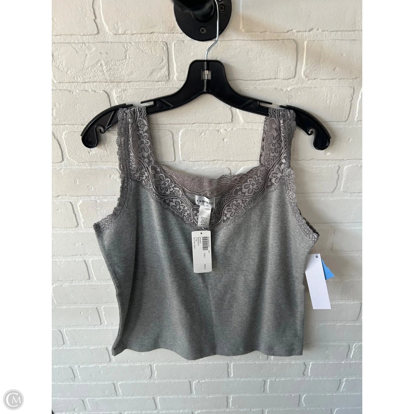 Tank Top By Chicos In Grey, Size: L