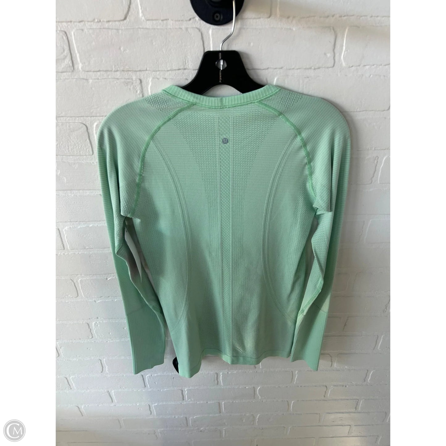Athletic Top Long Sleeve Crewneck By Lululemon In Green, Size: S
