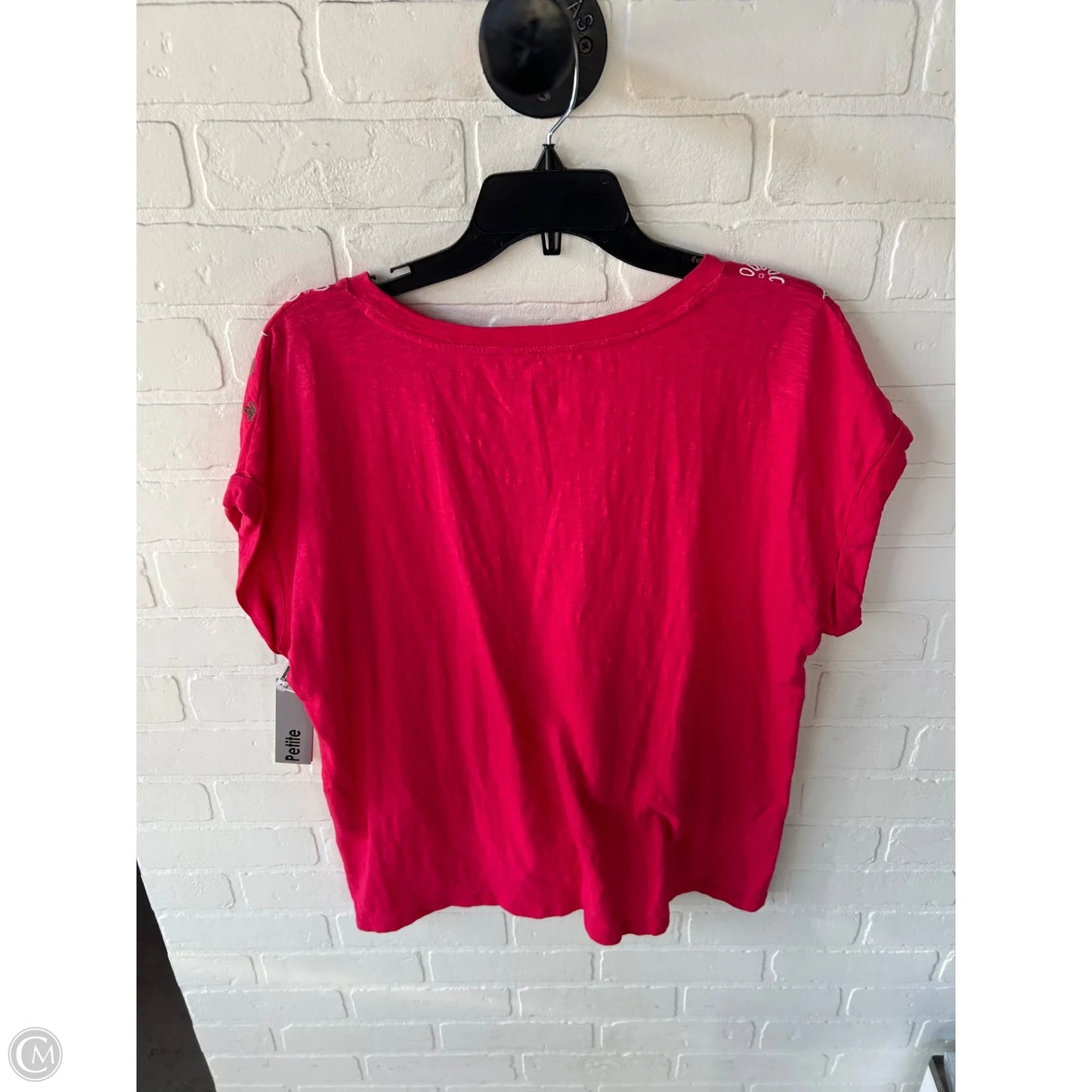 Top Sleeveless By Talbots In Pink & White, Size: Xlp