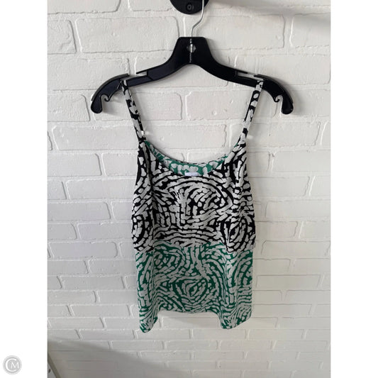 Blouse Sleeveless By Cabi In Black & Green, Size: M