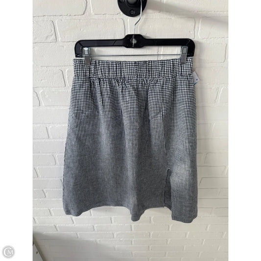 Skirt Mini & Short By Quince In Black & White, Size: 8