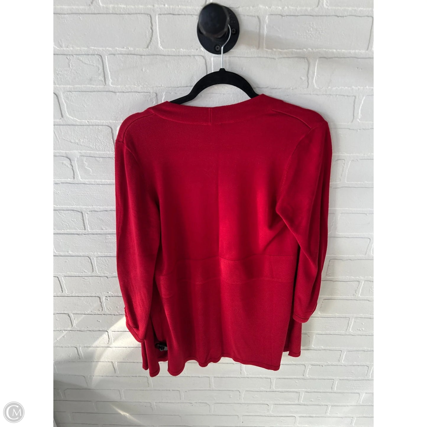 Sweater Cardigan By Chicos In Red, Size: M
