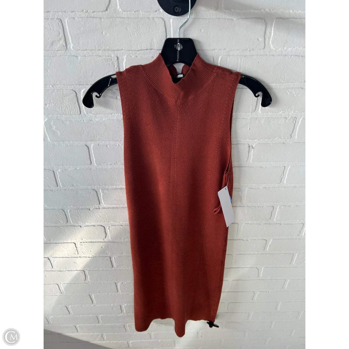 Dress Sweater By Freshman In Orange, Size: M