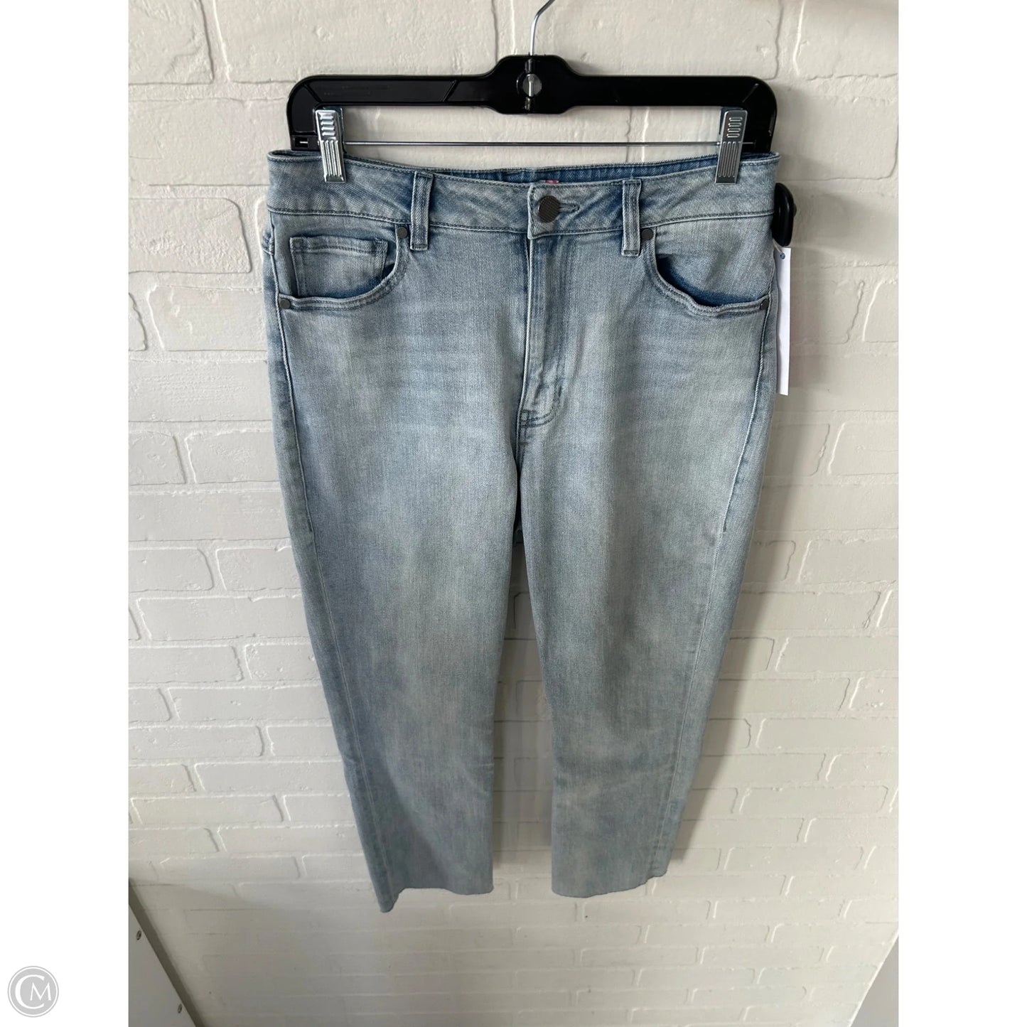 Jeans Straight By Cabi In Blue Denim, Size: 6