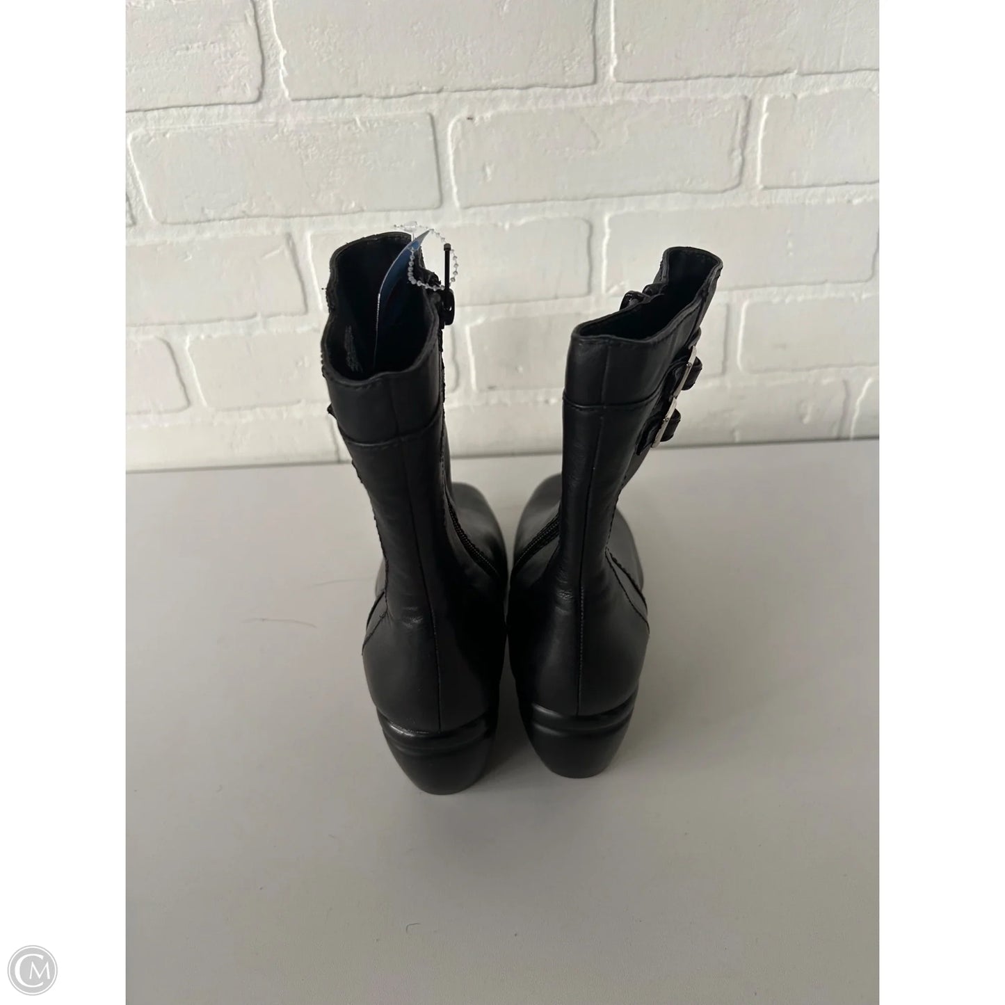 Boots Mid-calf Flats By Nine West In Black, Size: 5