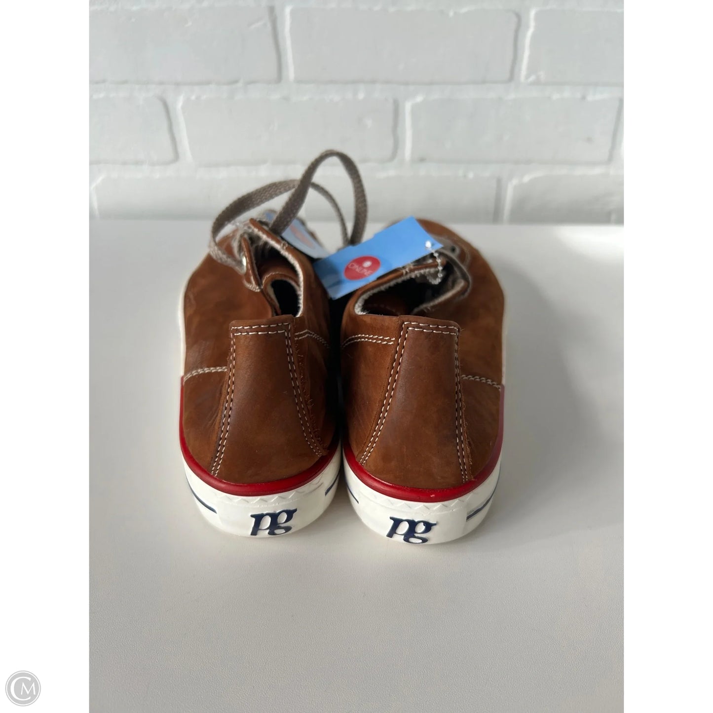 Shoes Sneakers By Paul Green In Brown & White, Size: 7.5