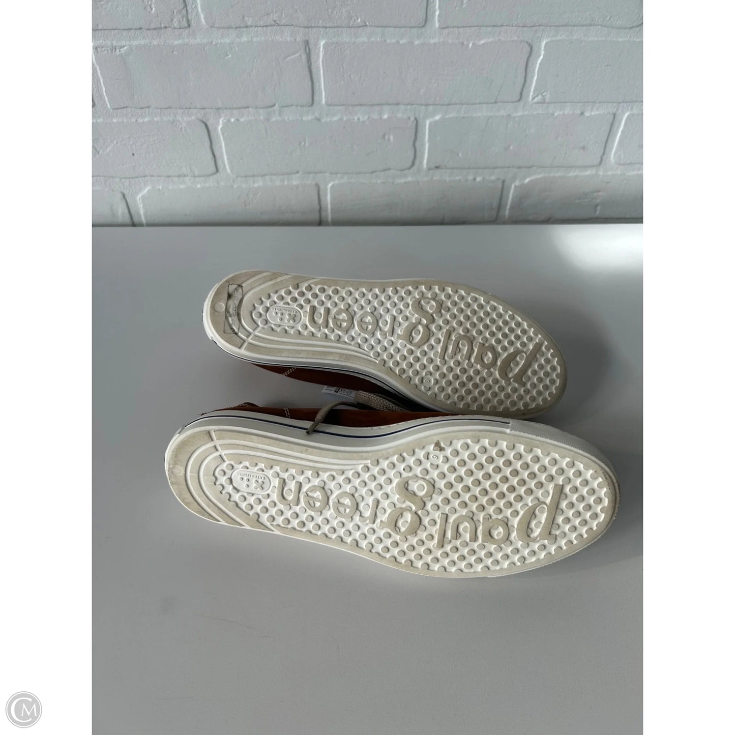 Shoes Sneakers By Paul Green In Brown & White, Size: 7.5
