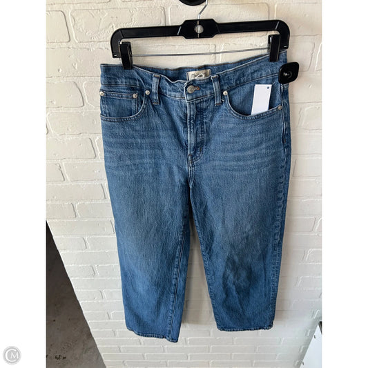 Jeans Wide Leg By Madewell In Blue Denim, Size: 8