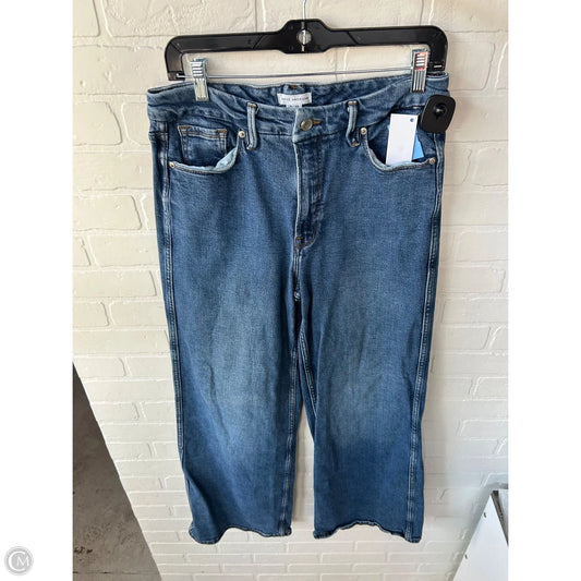 Jeans Wide Leg By Good American In Blue Denim, Size: 8